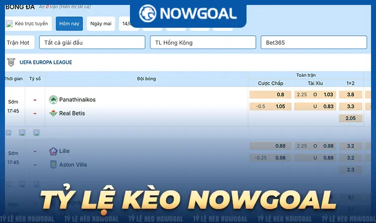 NowGoal - Now Goal - Hệ Thống Dữ Liệu Bóng Đá Siêu Chuẩn